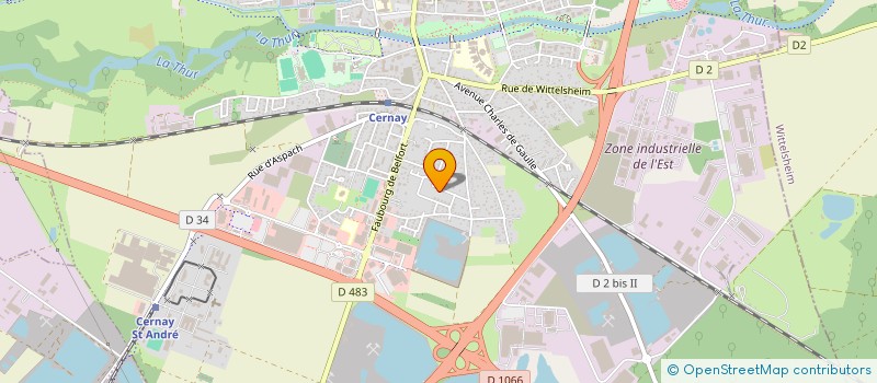 localisation de l'entreprise WORLD & PLANE  WITTELSHEIM