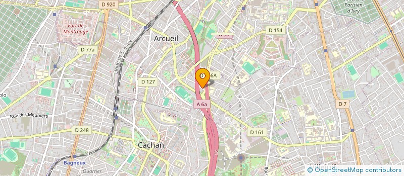 localisation de l'entreprise WORLD  SERVICES  ARCUEIL