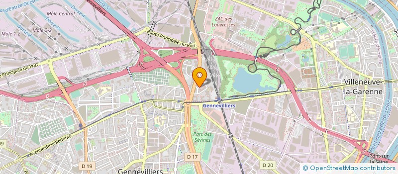 localisation de l'entreprise WORLD SUPPLY INFORMATIQUE à GENNEVILLIERS