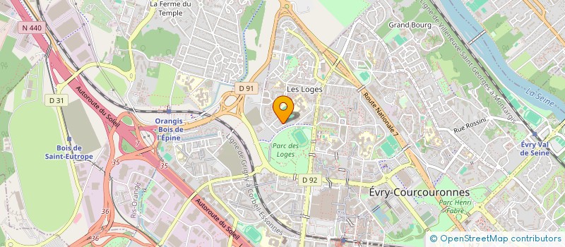 localisation de l'entreprise WORLD TRANS  EVRY-COURCOURONNES