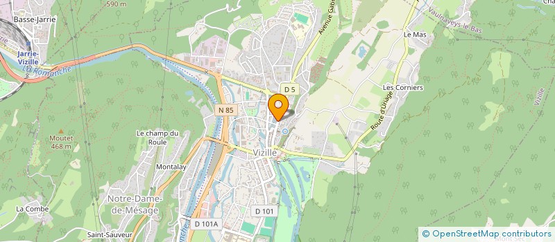 localisation de l'entreprise WORLD VIDEO CLUB  VIZILLE