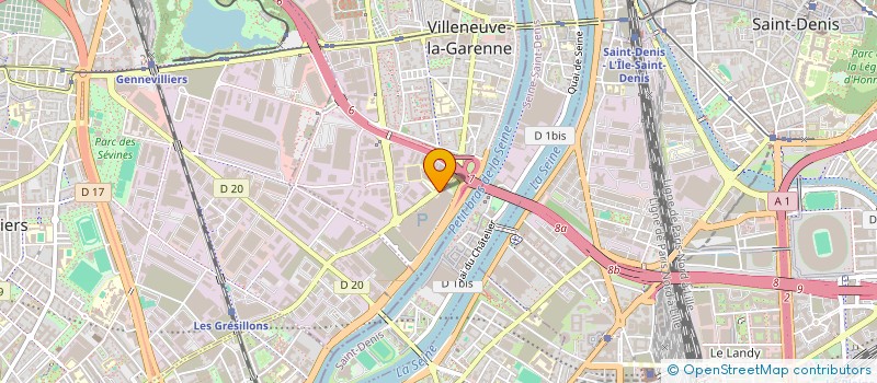 localisation de l'entreprise WORLD WOK VLG  VILLENEUVE-LA-GARENNE