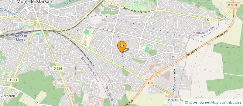 localisation de l'entreprise WORLDLATINMUSICASSOCIATION WLMA  MONT-DE-MARSAN