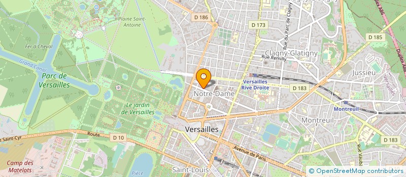 localisation de l'entreprise WORLDVAPE à VERSAILLES