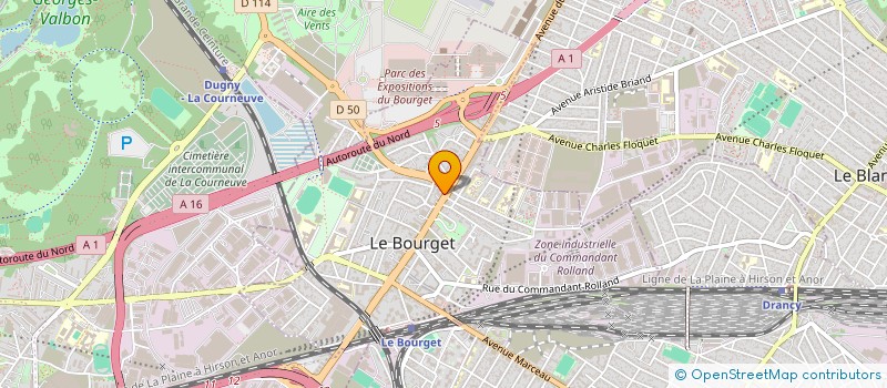 localisation de l'entreprise WORLDWIDE RECORDS  LE BOURGET