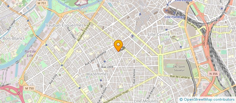 localisation de l'entreprise WORTEX à LILLE