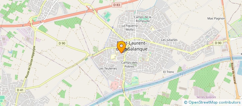 localisation de l'entreprise WOSATO à SAINT-LAURENT-DE-LA-SALANQUE