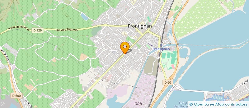 localisation de l'entreprise WOSAUR à FRONTIGNAN