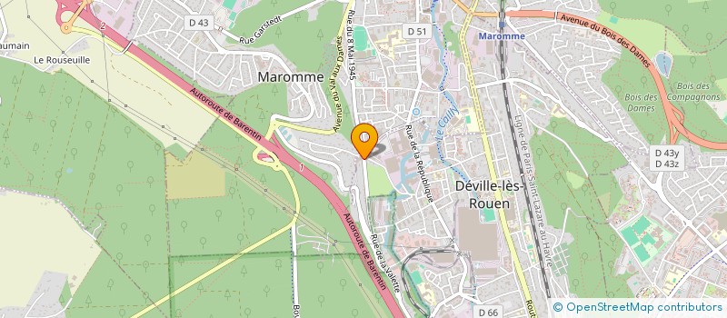 localisation de l'entreprise WOSS à DEVILLE-LES-ROUEN
