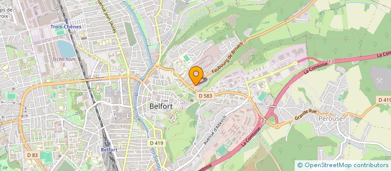 localisation de l'entreprise WOULDI PRODUCTION à BELFORT