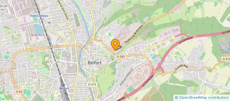 localisation de l'entreprise WOULDI PUBLISHING à BELFORT