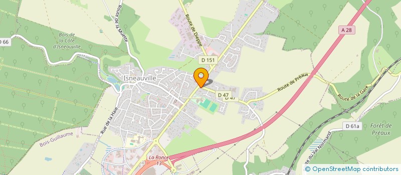 localisation de l'entreprise WOUTISSETH  ISNEAUVILLE