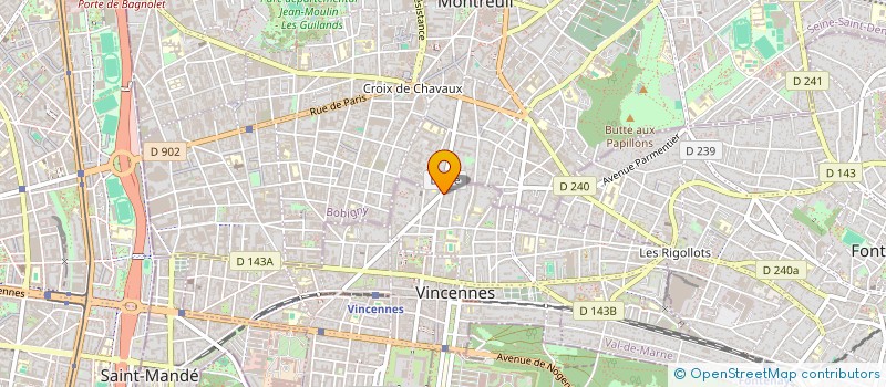 localisation de l'entreprise WOWO à VINCENNES