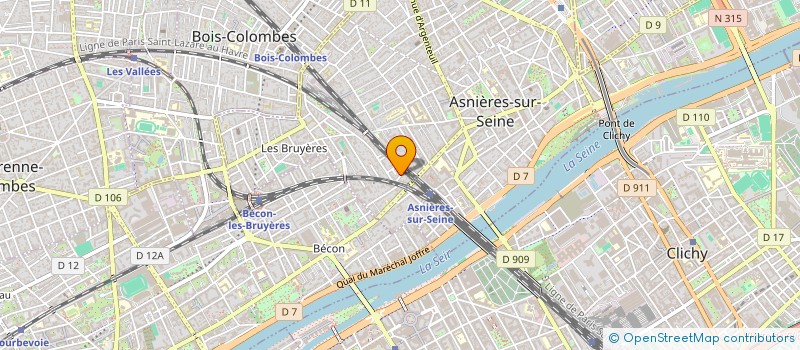 localisation de l'entreprise WOYO  ASNIERES-SUR-SEINE