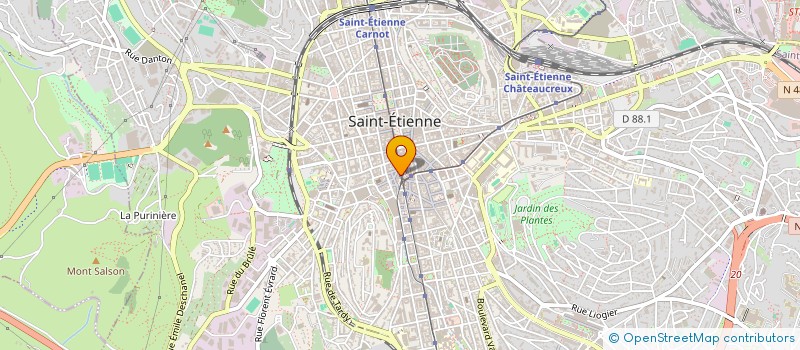 localisation de l'entreprise WOZNIAK SARL à SAINT-ETIENNE