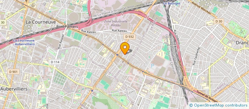 localisation de l'entreprise WP  LA COURNEUVE