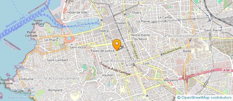 localisation de l'entreprise WP EVENT à MARSEILLE