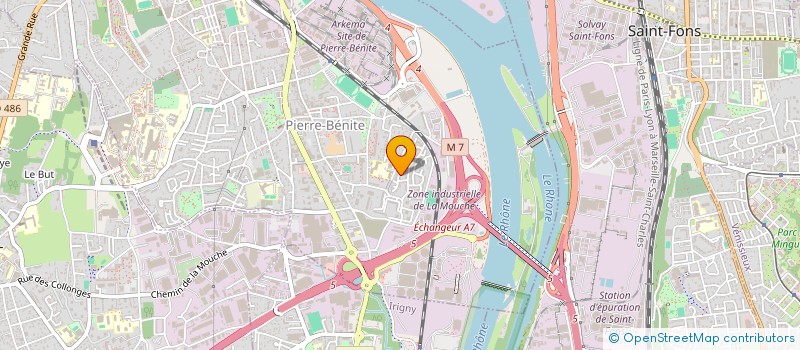 localisation de l'entreprise WP IMMO  OULLINS-PIERRE-BENITE