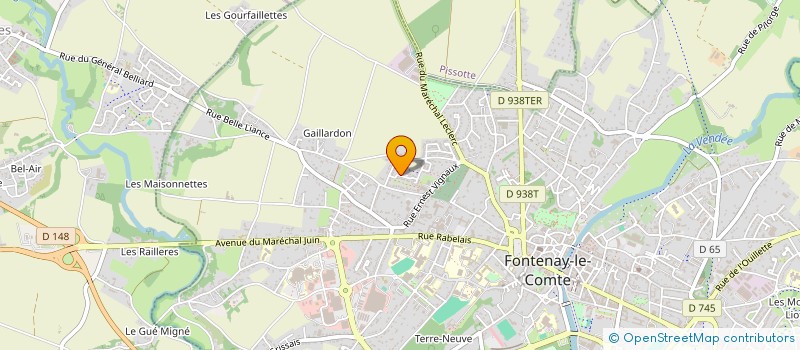 localisation de l'entreprise WP LAVAGE à FONTENAY-LE-COMTE