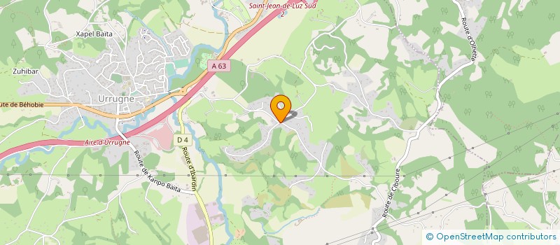 localisation de l'entreprise WP PLOMBERIE  URRUGNE