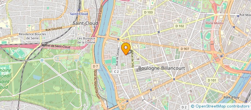 localisation de l'entreprise WPD ENERGIE 99 à BOULOGNE-BILLANCOURT