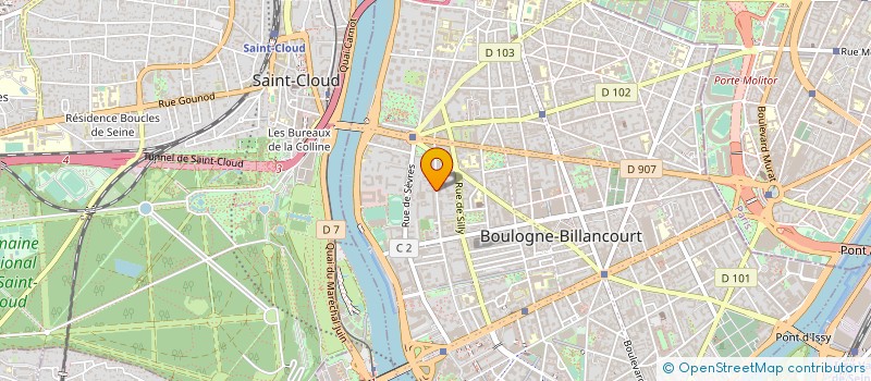localisation de l'entreprise WPD ONSHORE FRANCE à BOULOGNE-BILLANCOURT
