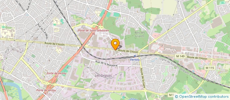 localisation de l'entreprise WPH BATIMENT  VERTOU