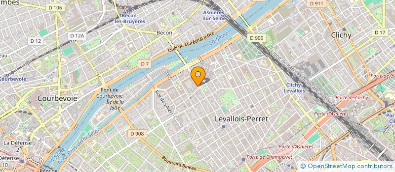localisation de l'entreprise WPP FINANCE SA à LEVALLOIS-PERRET