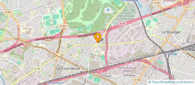 localisation de l'entreprise WR à LA COURNEUVE