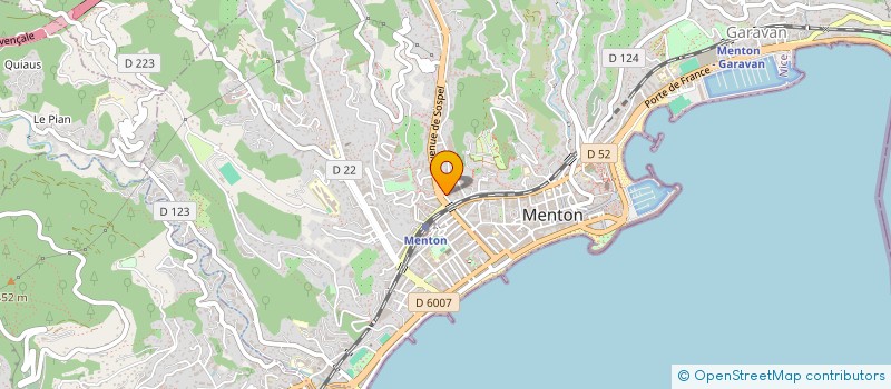 localisation de l'entreprise WR CREPES & CIE à MENTON