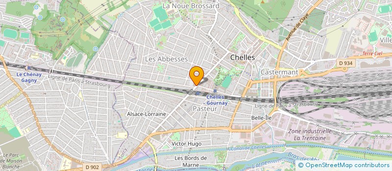 localisation de l'entreprise WRATH PRODUCTION  CHELLES