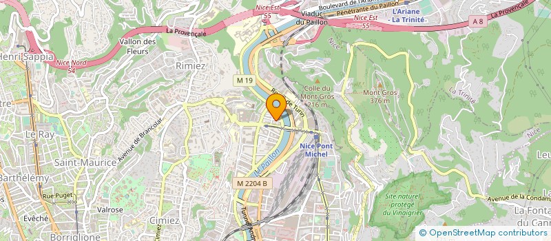 localisation de l'entreprise WRC TRANSPORT à NICE