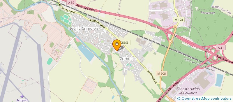 localisation de l'entreprise WRS TRANSPORT à NEUILLY-CRIMOLOIS