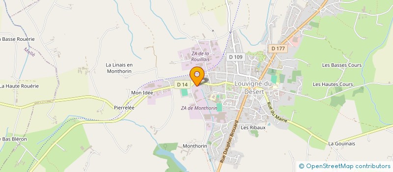 localisation de l'entreprise WS AUTO  LOUVIGNE-DU-DESERT