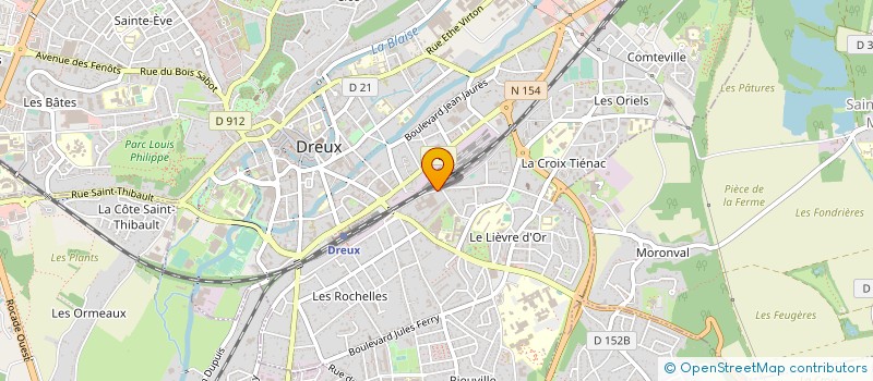 localisation de l'entreprise WS COM à DREUX