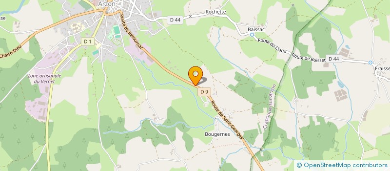 localisation de l'entreprise WS CONSEIL  CRAPONNE-SUR-ARZON