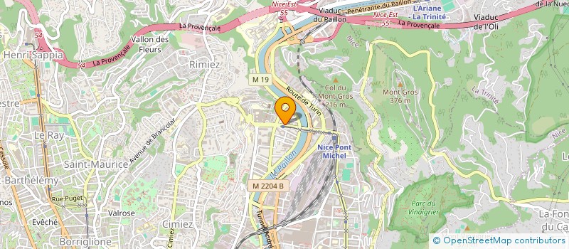 localisation de l'entreprise WS DRIVE  NICE