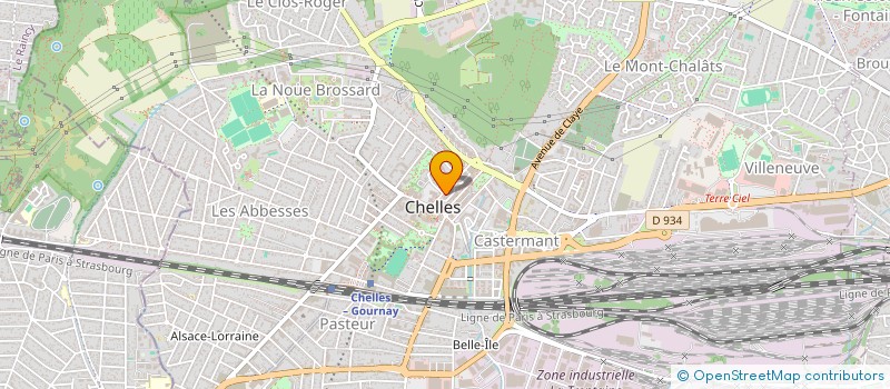 localisation de l'entreprise WS IMMO  CHELLES