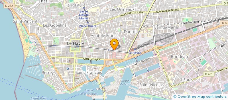 localisation de l'entreprise WS IMMO à LE HAVRE