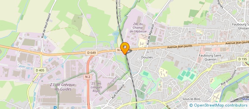 localisation de l'entreprise WS IMMOBILIER  FEIGNIES