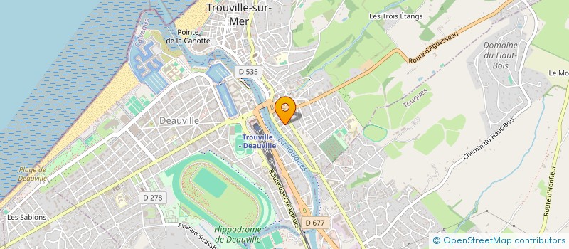 localisation de l'entreprise WS INVESTISSEMENTS à TROUVILLE-SUR-MER