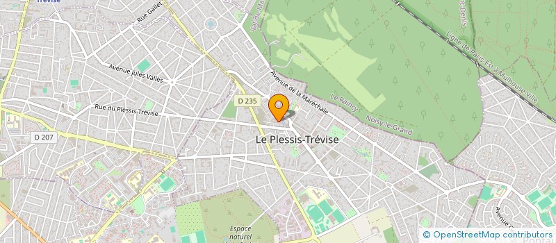 localisation de l'entreprise WS PRESTIGE  LE PLESSIS-TREVISE