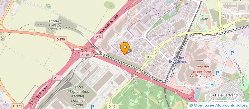localisation de l'entreprise WS SECURITE PRIVEE à VILLEPINTE