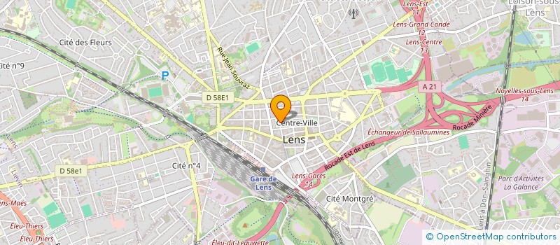 localisation de l'entreprise WSEL  LENS