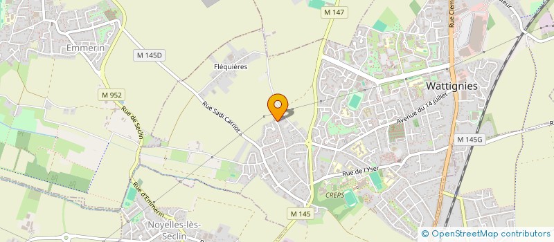 localisation de l'entreprise WSF DISTRIBUTION  WATTIGNIES