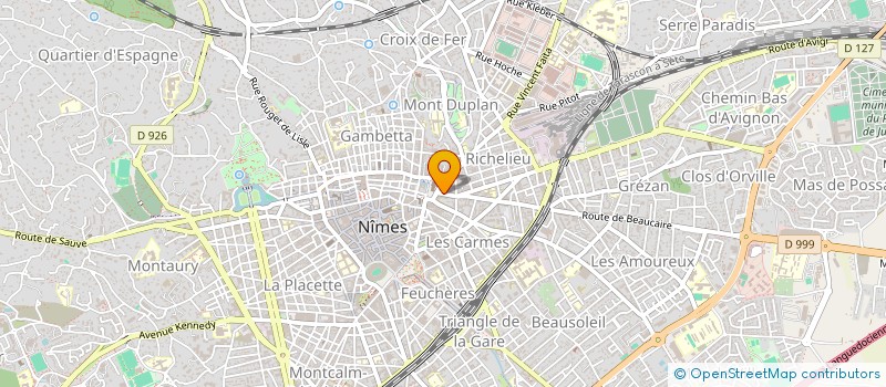 localisation de l'entreprise WSN  NIMES