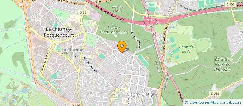localisation de l'entreprise WST DISTRIB  LE CHESNAY-ROCQUENCOURT