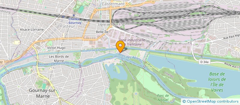 localisation de l'entreprise WT&P  WORLD TRAINING & PORDUCTION  CHELLES