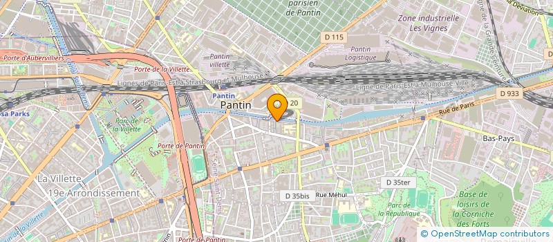 localisation de l'entreprise WTDK  PANTIN