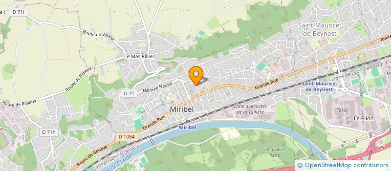 localisation de l'entreprise WTG STUDIO à MIRIBEL